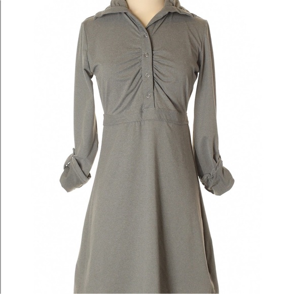 TEHAMA Dresses & Skirts - TEHAMA Charcoal Long Sleeve Dress